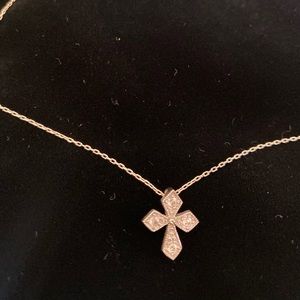 Silver cross necklace